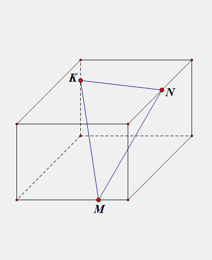 长方体异面棱三点作截面.gif