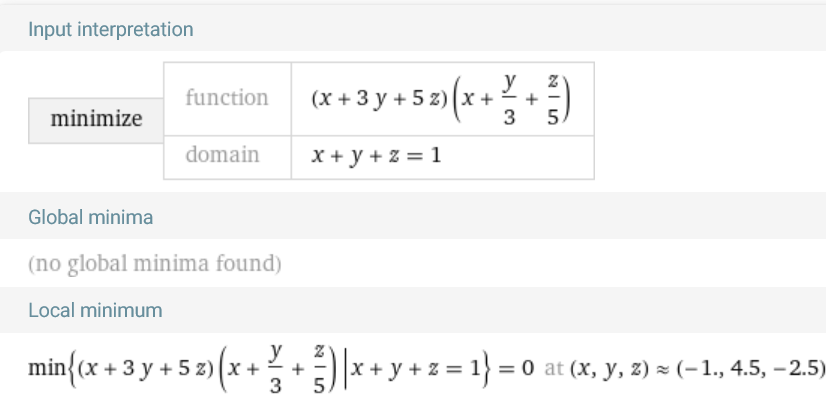 Screenshot 2023-05-24 at 13-59-14 minimize (x 3y 5z)(x y_3 z_5) subject to x y z.png